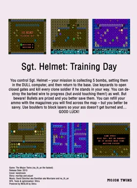 Sgt. Helmet Training Day (World) (Aftermarket) (Homebrew) box cover back